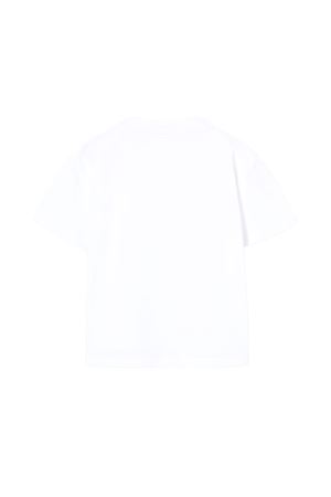 T-shirt neonato in cotone con stampa GUCCI KIDS | 855540XJHO79053